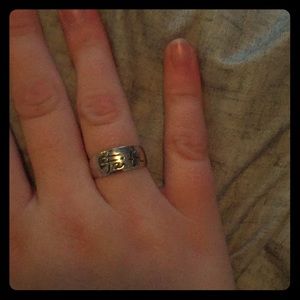 SALE! Engraved Sterling Silver Ring